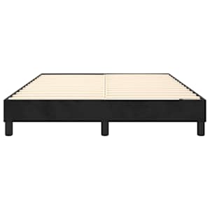 Rám postele s boxspringem černý 140 x 200 cm samet - obrázek 5