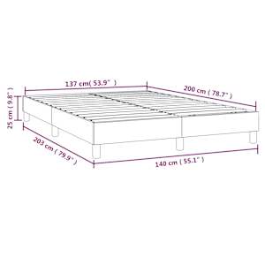 Rám postele s boxspringem černý 140 x 200 cm samet - obrázek 9