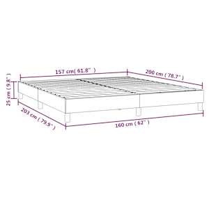 Rám postele s boxspringem černý 160 x 200 cm samet - obrázek 9