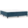 vidaXL vedrumadratsi voodiraam Tumesinine 160x200 cm samet