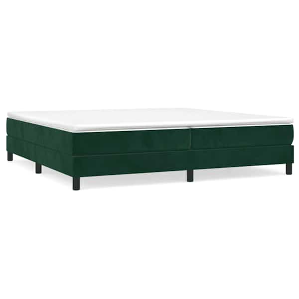 vidaXL vedrumadratsi voodiraam Tumeroheline 200x200 cm samet