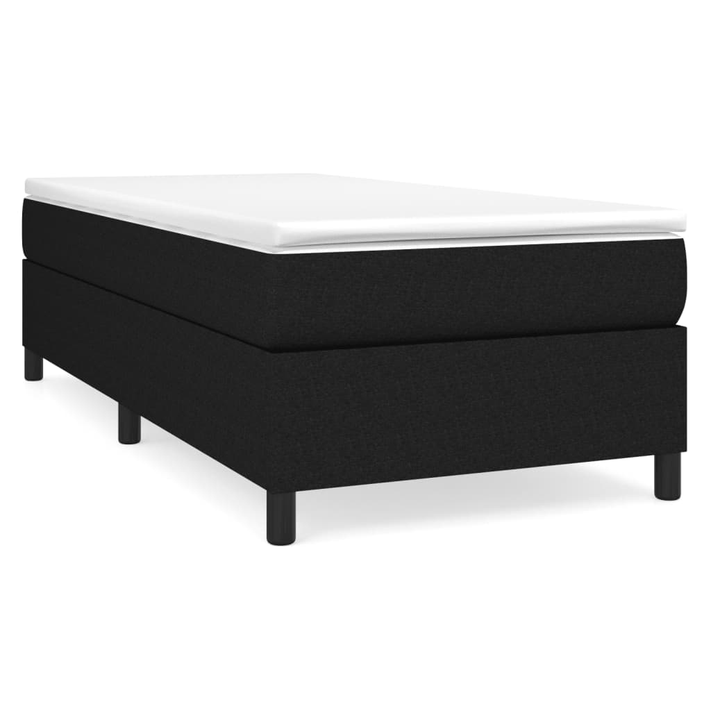 vidaXL Boxspringframe stof zwart 90x190 cm