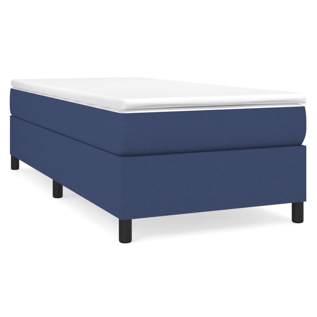 Thumbnail - vidaXL Boxspringbettgestell Blau 90x190 cm Stoff