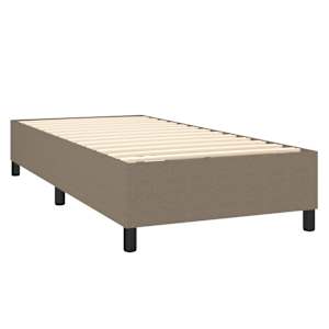 Rám postele s boxspringem taupe 90x200 cm textil - obrázek 4