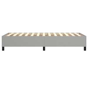 Rám postele s boxspringem světle šedá 100 x 200 cm textil - obrázek 6