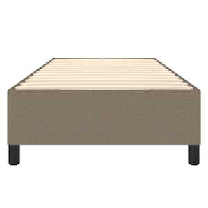 Rám postele s boxspringem taupe 100 x 200 cm textil - obrázek 5