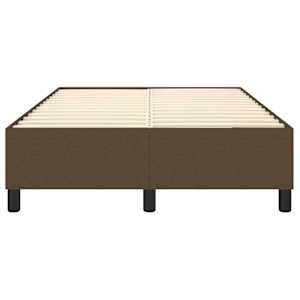 Rám postele s boxspringem tmavě hnědá 120 x 200 cm textil - obrázek 5