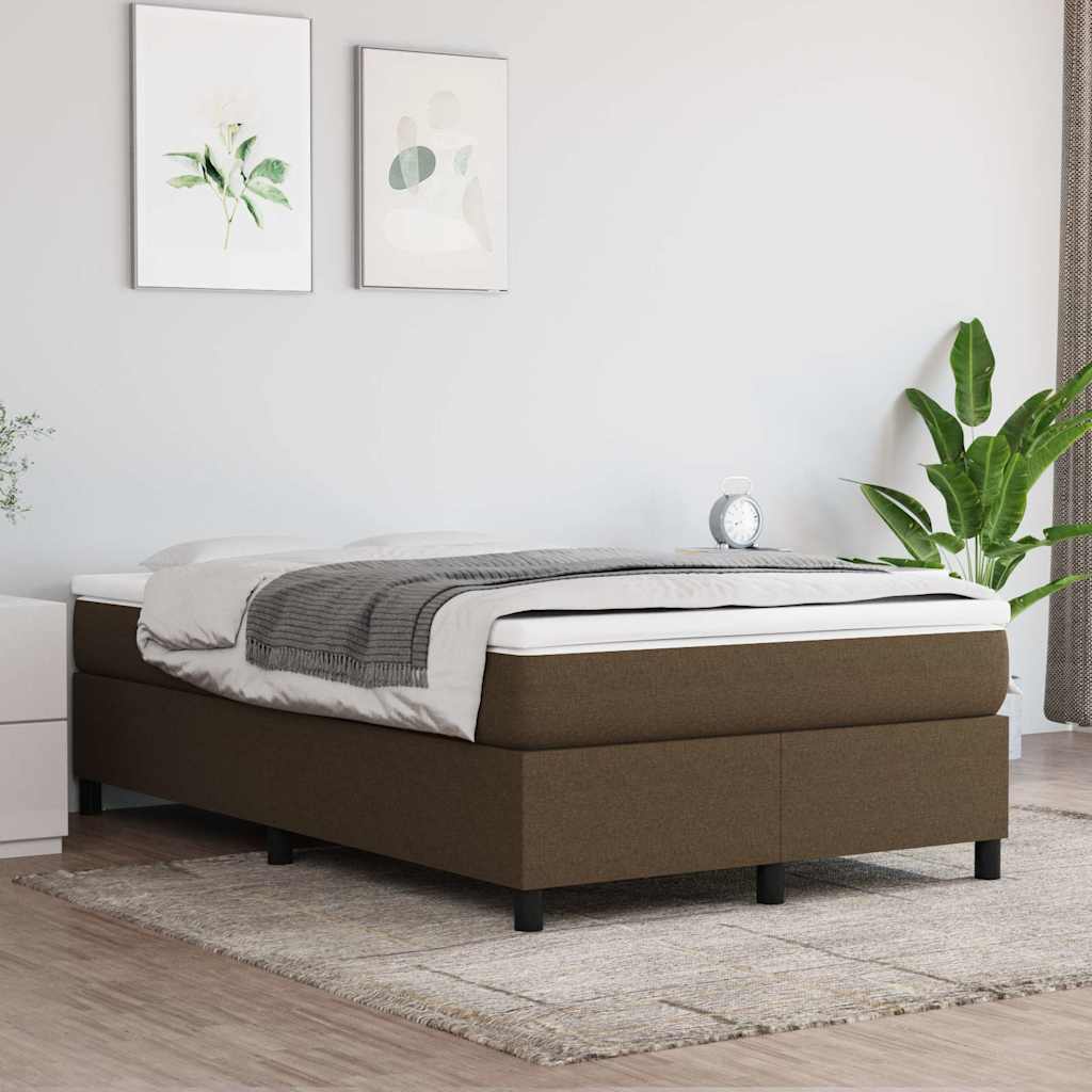 vidaXL ��ko kontynentalne, ciemnobr�zowa, 120x200 cm, tkanin�