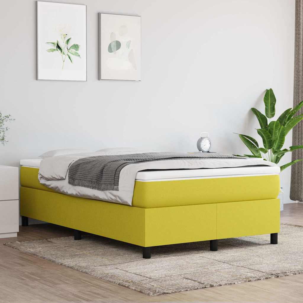 vidaXL ��ko kontynentalne, zielona, 120x200 cm, obita tkanin�