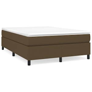 Rám postele s boxspringem tmavě hnědý 140 x 190 cm textil - obrázek 2