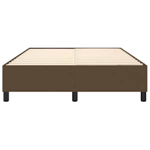 Rám postele s boxspringem tmavě hnědý 140 x 190 cm textil - obrázek 5