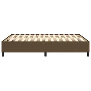 Rám postele s boxspringem tmavě hnědý 140 x 190 cm textil - obrázek 6