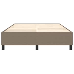 Rám postele s boxspringem taupe 140 x 190 cm textil - obrázek 5