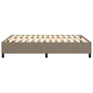 Rám postele s boxspringem taupe 140 x 190 cm textil - obrázek 6