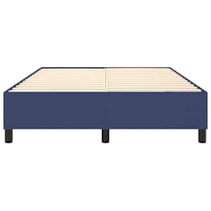 Rám postele s boxspringem modrý 140 x 190 cm textil - obrázek 5