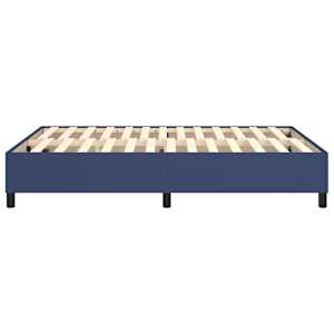 Rám postele s boxspringem modrý 140 x 190 cm textil - obrázek 6