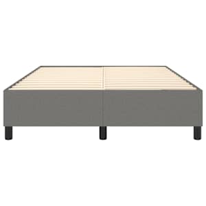 Rám postele s boxspringem tmavě šedá 140 x 200 cm textil - obrázek 5