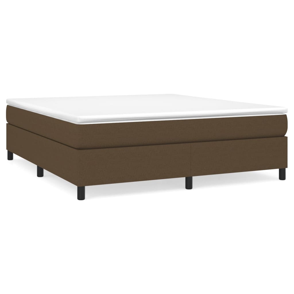 E-shop vidaXL Posteľný rám s boxspringomtmavohnedá 160x200 cm látka