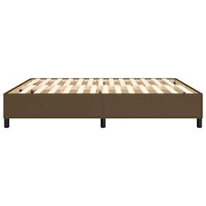 Rám postele s boxspringem tmavě hnědý 160 x 200 cm textil - obrázek 6