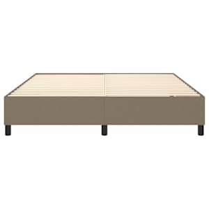 Rám postele s boxspringem taupe 160 x 200 cm textil - obrázek 5