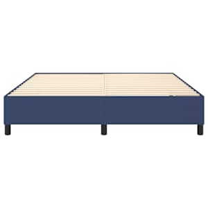 Rám postele s boxspringem modrý 160 x 200 cm textil - obrázek 5