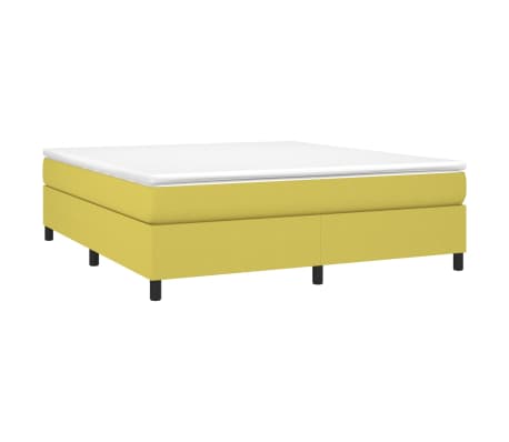 vidaXL Πλαίσιο Κρεβατιού Boxspring Πράσινο 160x200 εκ. Υφασμάτινο