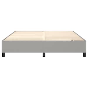 Rám postele s boxspringem světle šedý 180 x 200 cm textil - obrázek 5