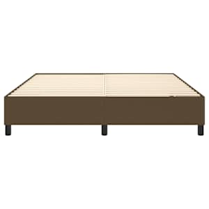 Rám postele s boxspringem tmavě hnědý 180 x 200 cm textil - obrázek 5