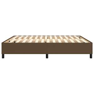 Rám postele s boxspringem tmavě hnědý 180 x 200 cm textil - obrázek 6