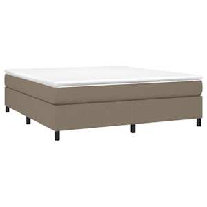 Rám postele s boxspringem taupe 180 x 200 cm textil - obrázek 3