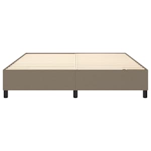 Rám postele s boxspringem taupe 180 x 200 cm textil - obrázek 5