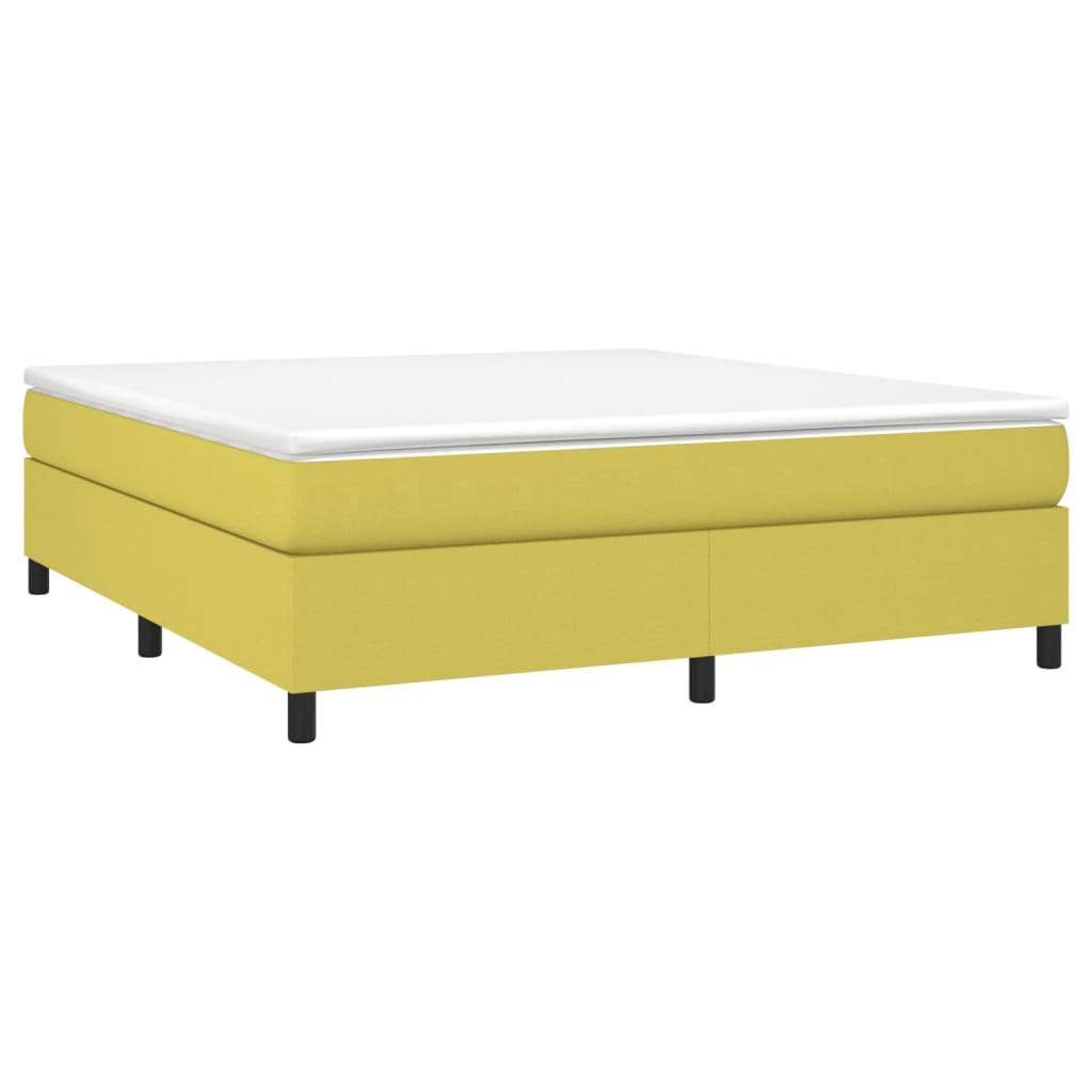 vidaXL Πλαίσιο Κρεβατιού Boxspring Πράσινο 180x200 εκ. Υφασμάτινο