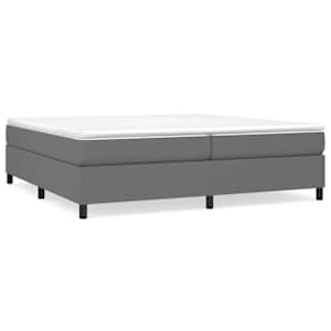 Rám postele s boxspringem tmavě šedý 200 x 200 cm textil - obrázek 2