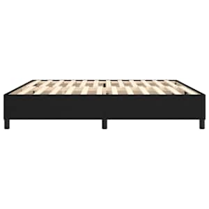 Rám postele s boxspringem černý 200 x 200 cm textil - obrázek 6