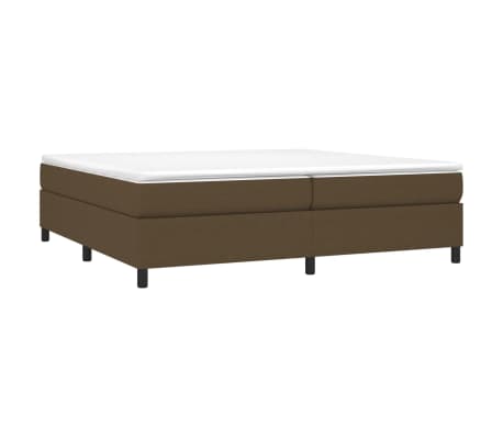 vidaXL Πλαίσιο Κρεβατιού Boxspring Σκούρο Καφέ 200x200 εκ. Υφασμάτινο