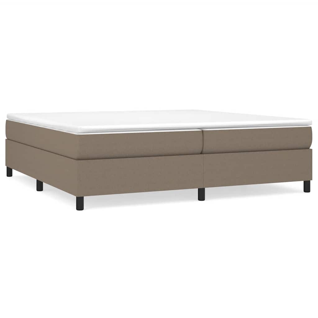 vidaXL Rám postele s boxspringem taupe 200 x 200 cm textil