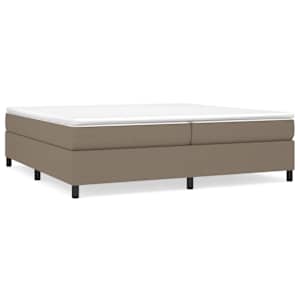 Rám postele s boxspringem taupe 200 x 200 cm textil - obrázek 2