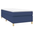 Letto A Molle Con Materasso 80x200 Cm - Giroletto Regolabile, Tessuto Blu - Foto 7