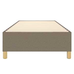 Rám postele s boxspringem taupe 100 x 200 cm textil - obrázek 5