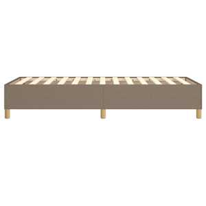 Rám postele s boxspringem taupe 100 x 200 cm textil - obrázek 6