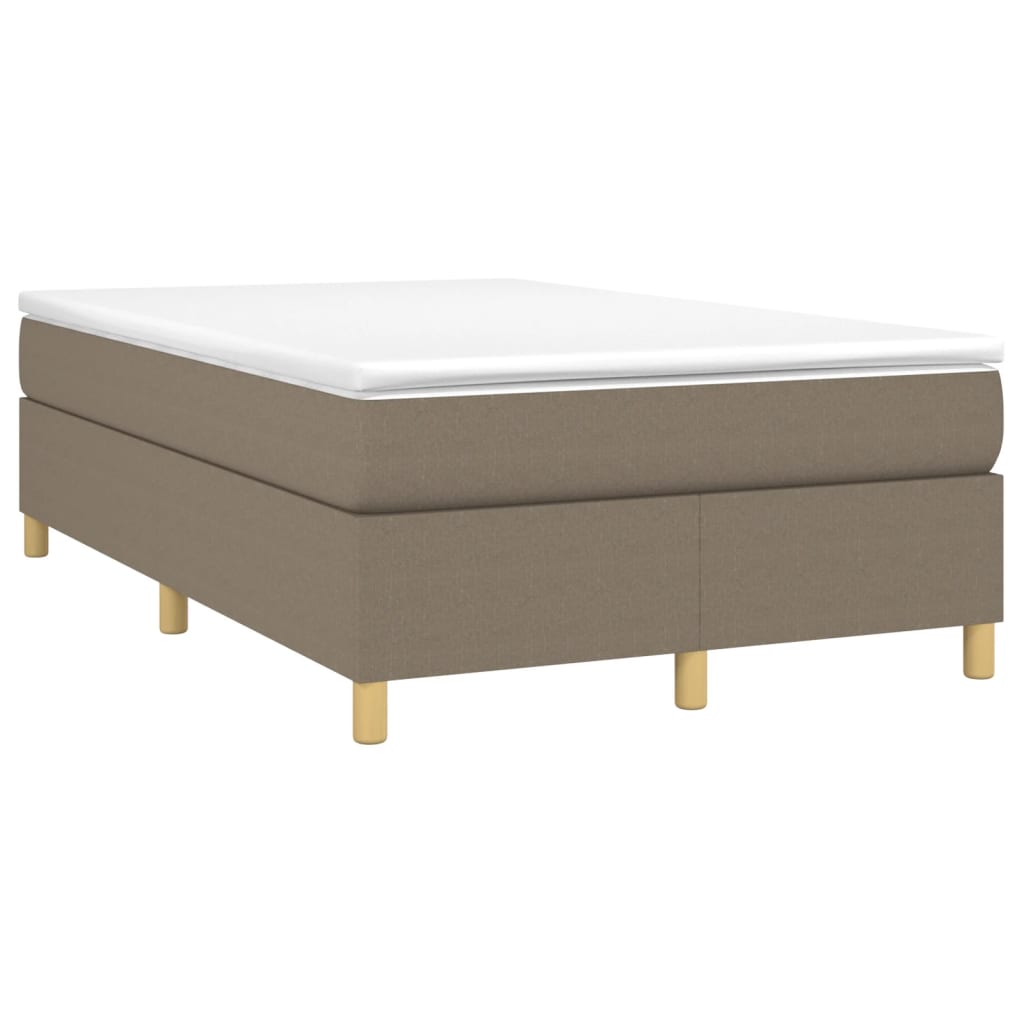 vidaXL Bedframe zonder matras 120x200 cm stof taupe afbeelding