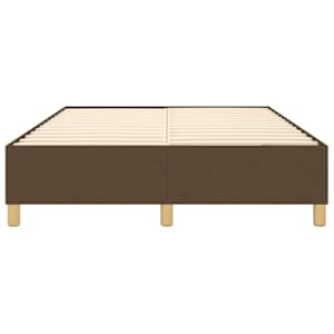 Rám postele s boxspringem tmavě hnědý 140 x 190 cm textil - obrázek 5