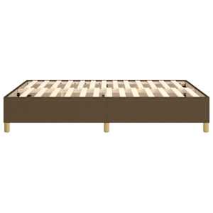 Rám postele s boxspringem tmavě hnědý 140 x 190 cm textil - obrázek 6