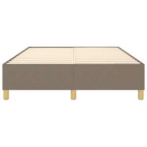 Rám postele s boxspringem taupe 140 x 190 cm textil - obrázek 5
