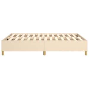 Rám postele s boxspringem krémový 140 x 190 cm textil - obrázek 6