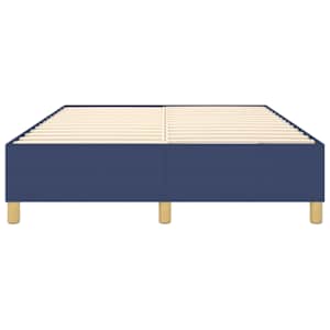 Rám postele s boxspringem modrý 140 x 190 cm textil - obrázek 5