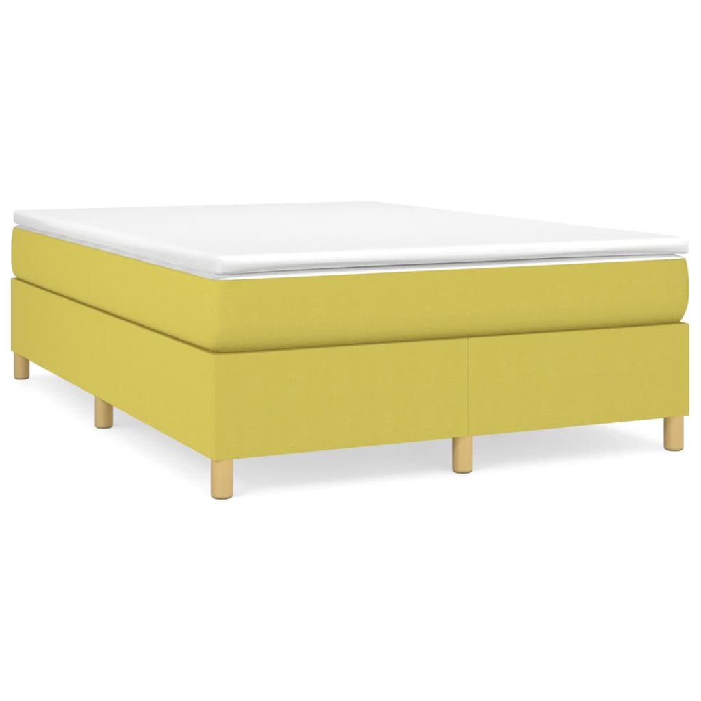 Thumbnail - vidaXL Boxspringbettgestell Grün 140x190 cm Stoff