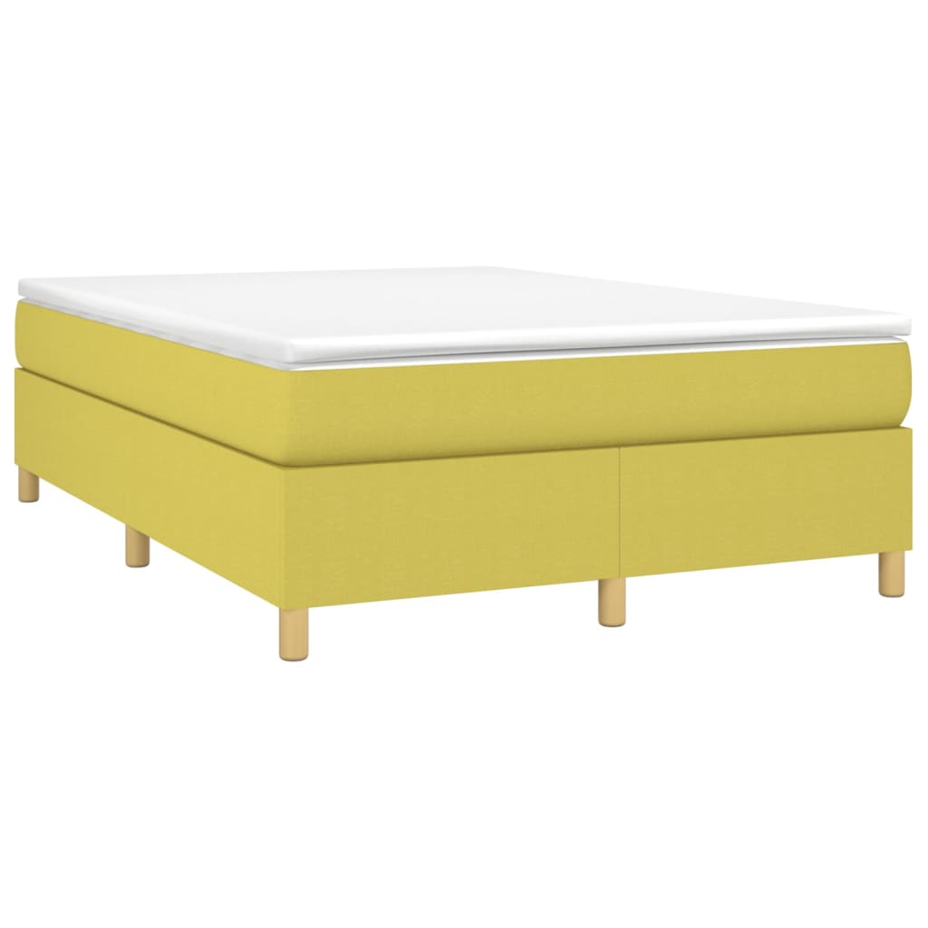 vidaXL Bedframe zonder matras 140x200 cm stof groen afbeelding