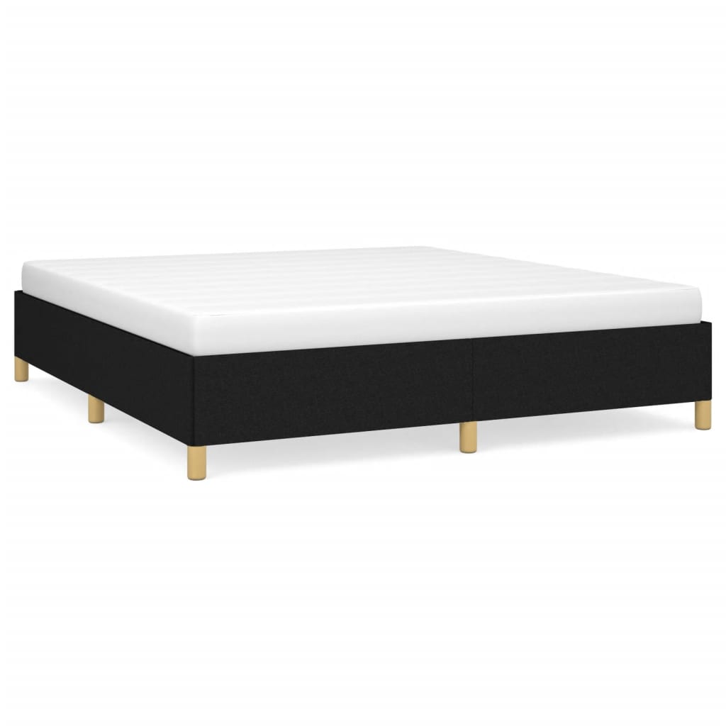 VidaXL Boxspring Bed Stof Zwart 160x200 Cm