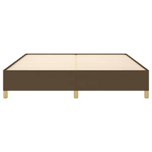 Rám postele s boxspringem tmavě hnědý 160 x 200 cm textil - obrázek 5